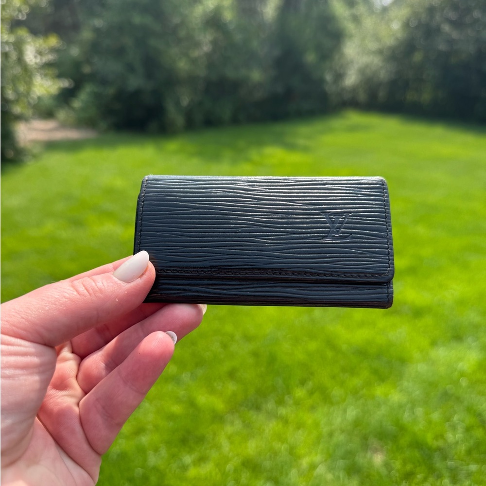 Louis Vuitton Black Epi Leather Key Holder